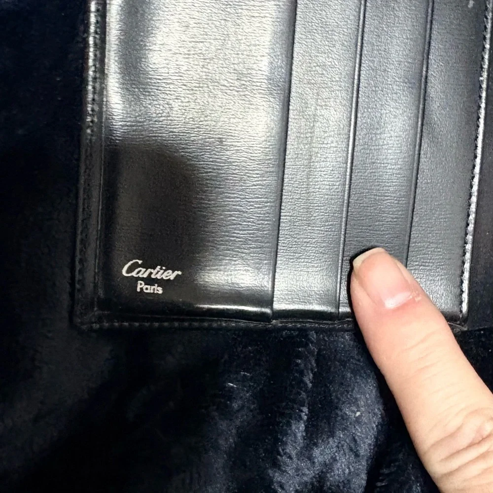 Cartier Black Leather Card Holder